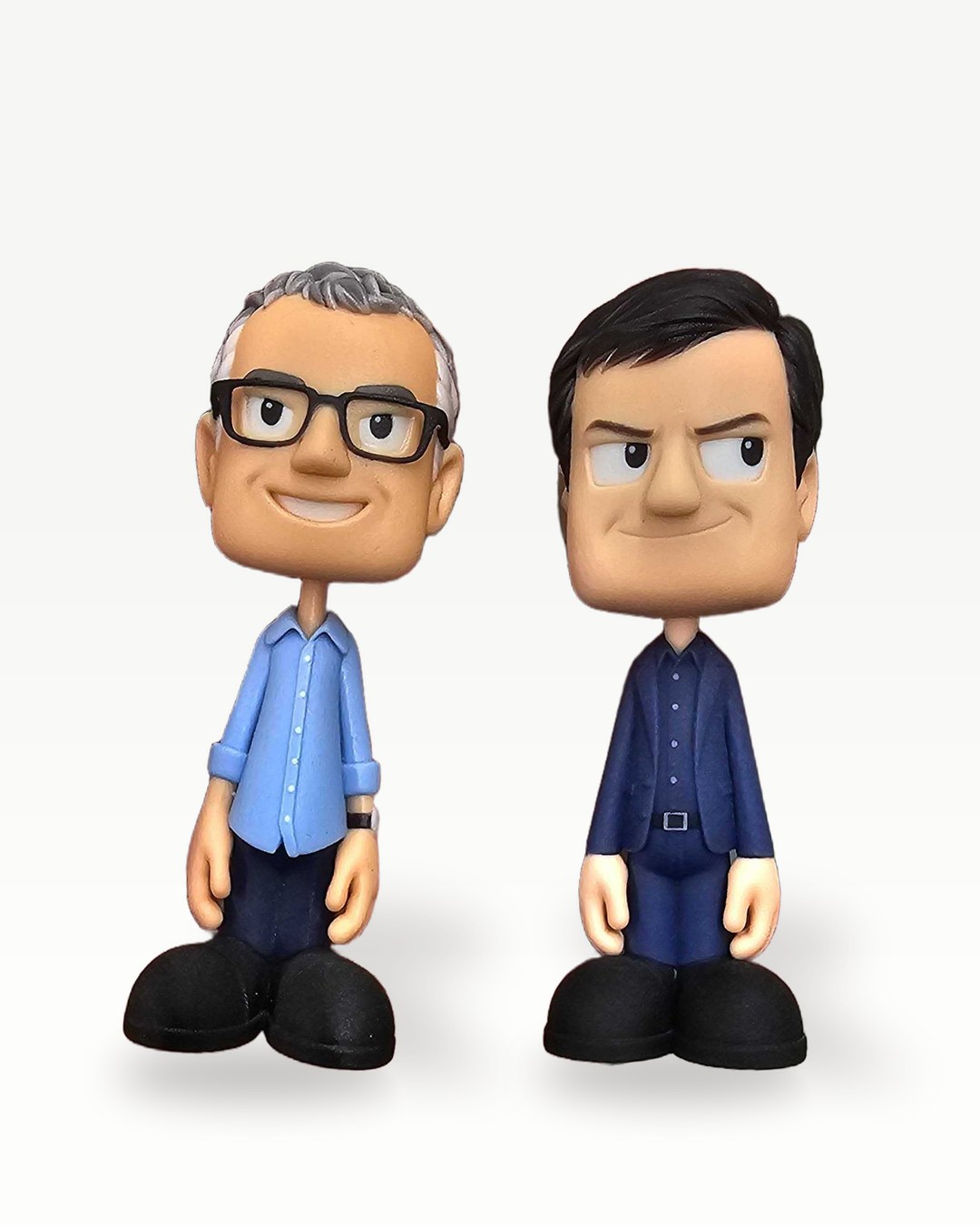 Two full color personalized figurines